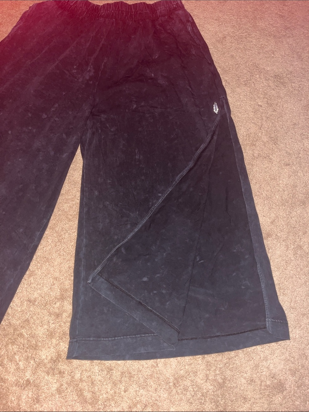 Free People - Hot Shot Slit Wide Leg Pants - L - Picture 2 of 4